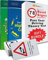 Driving Theory Test Kit with Highway Code, traffic signs and flash cards